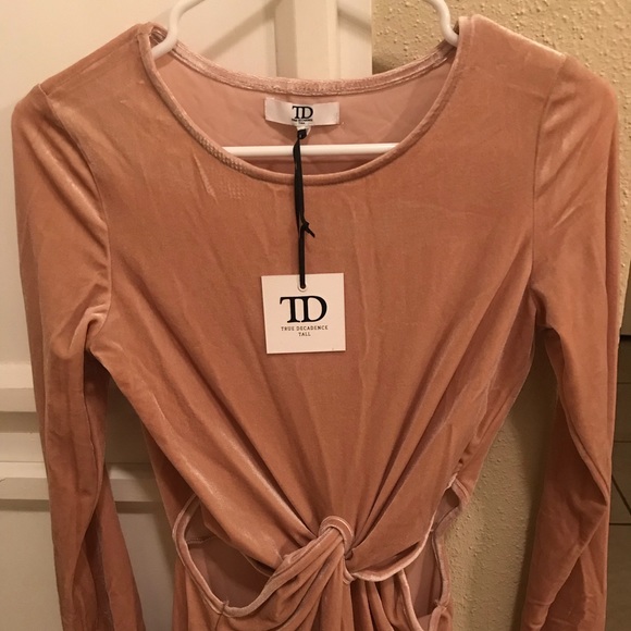 Velvet Cut Out Maxi Dress - Picture 2 of 5